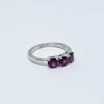 Silver Ring with Pink Topaz