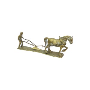 Brass Figurine Farmer