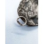 Vintage silver bracelet with olivine
