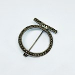 Silver Brooch-Necklace with Markazites