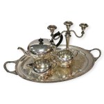 Silver-plated tableware set