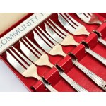 Oneida silver-plated fish fork set in its original box