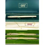 Cross fountain pen, ballpoint pen, and pencil set in boxes