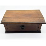 Late Victorian wooden letter tray