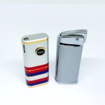 Two lighters—Marksman and WIN International—in boxes