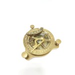Small brass nautical compass with a sundial from West London