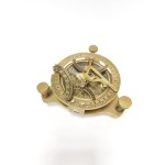 Small brass nautical compass with a sundial from West London