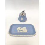 Wedgwood Smoking Set - Table Lighter and Saucer/Ashtray
