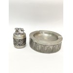 Norwegian tabletop lighter and ashtray