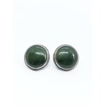 Jade Earrings, 925 Silver