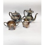 Harts Sheffield Silver-Plated Oxidized Tea Set