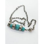 Silver necklace with stones, ORNAMENT Warsaw