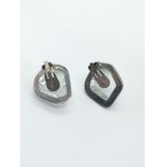 Silver Clips with a Stone, Warsaw