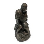 Bronze-plated figurine 