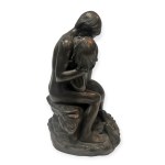 Bronze-plated figurine 
