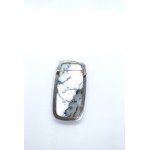 Vintage silver brooch with dendritic agate