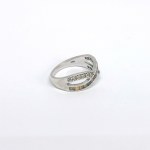 Silver ring with natural prasiolites, rubies, sapphires, citrines, and other gemstones
