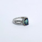 Silver Ring with a Mystic Topaz
