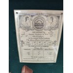 Námořní sextant „Henry Hughes &amp; Son LTD“, Londýn 1945, v původní krabici s visačkou a příslušenstvím