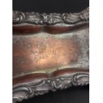 Fraget. Warsaw. Tray for scissors used to trim candles, Warsaw, second half of the 19th century. Plater