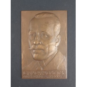 Ignacy Mościcki. President of the Republic of Poland. Commemorative plaque. Józef Aumiller. 1939. State Mint.