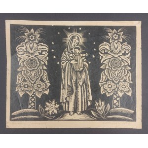 Kazimierz Wiszniewski, Woodcut Madonna. 1927.