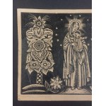 Kazimierz Wiszniewski, Woodcut "Madonna." 1927.