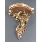 Baroque wall shelf with a floral motif
