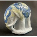 Kazimierz Czechowski and Andrzej Wojnacki. Ceramic Elephant Figurine. Warsaw. 1918–1931.