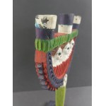 Hutsul wooden candlestick. 1920s–1930s.