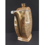 Bogdan Wendorf. Ćmielów. Porcelain teapot from the Płaski set. Marbled pattern. Art Deco