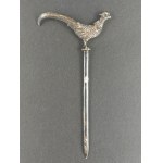 The Henneberg Brothers. Warsaw. Meat/game skewer (hatelet) with a pheasant. 19th/20th century.