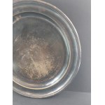 The Henneberg Brothers. Warsaw. A massive platter. Silver-plated. 19th/20th century.