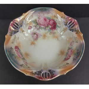 Dekorativní porcelánová mísa s květinovým motivem. Německo, počátek 20. století?
