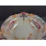 Dekorativní porcelánová mísa s květinovým motivem. Německo, počátek 20. století?
