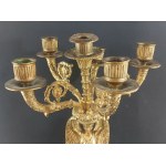 A 6-candle candlestick. France. Mid-19th century.