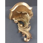 Baroque wall shelf with a floral motif