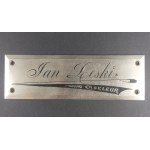 A small sign advertising a metal engraver—Jan Leski. Metal Engraver. First half of the 20th century.