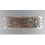 A small sign advertising a metal engraver—Jan Leski. Metal Engraver. First half of the 20th century.