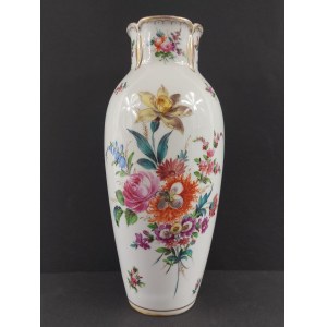 Dresden (Dresden Porcelain). 19th/20th century. Vase with a floral motif