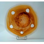 Glass platter with holes