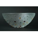 "Asteroid" Glass Bowl with Colorful Dots - HSG Ząbkowice - Jan Sylwester Drost