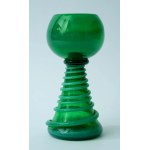 Glass Goblet with Braided Design - Krakow Glass Institute