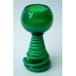Glass Goblet with Braided Design - Krakow Glass Institute