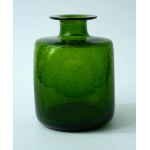 Four-sided crimped glass vase - HS Sudety - Zbigniew Horbowy