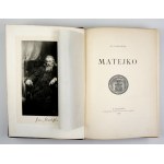 TARNOWSKI, S. – Matejko. Kraków, 1897. In a half-leather binding by P. Repetowski.