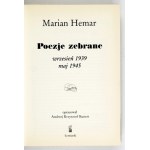 HEMAR M. - Œuvres poétiques complètes, septembre 1939-mai 1945. Édité par A. K. Kunert