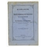 RADZISZEWSKI, B. - Rymanów. Chemical Analysis of Medicinal Waters... Krosno, 1896