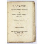 YEARBOOK of the Scientific Society of the United University of Krakow. Vol. 9: 1824