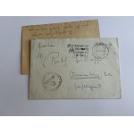 ENVELOPE WITH A LETTER, SWASTIKA STAMP, 1942